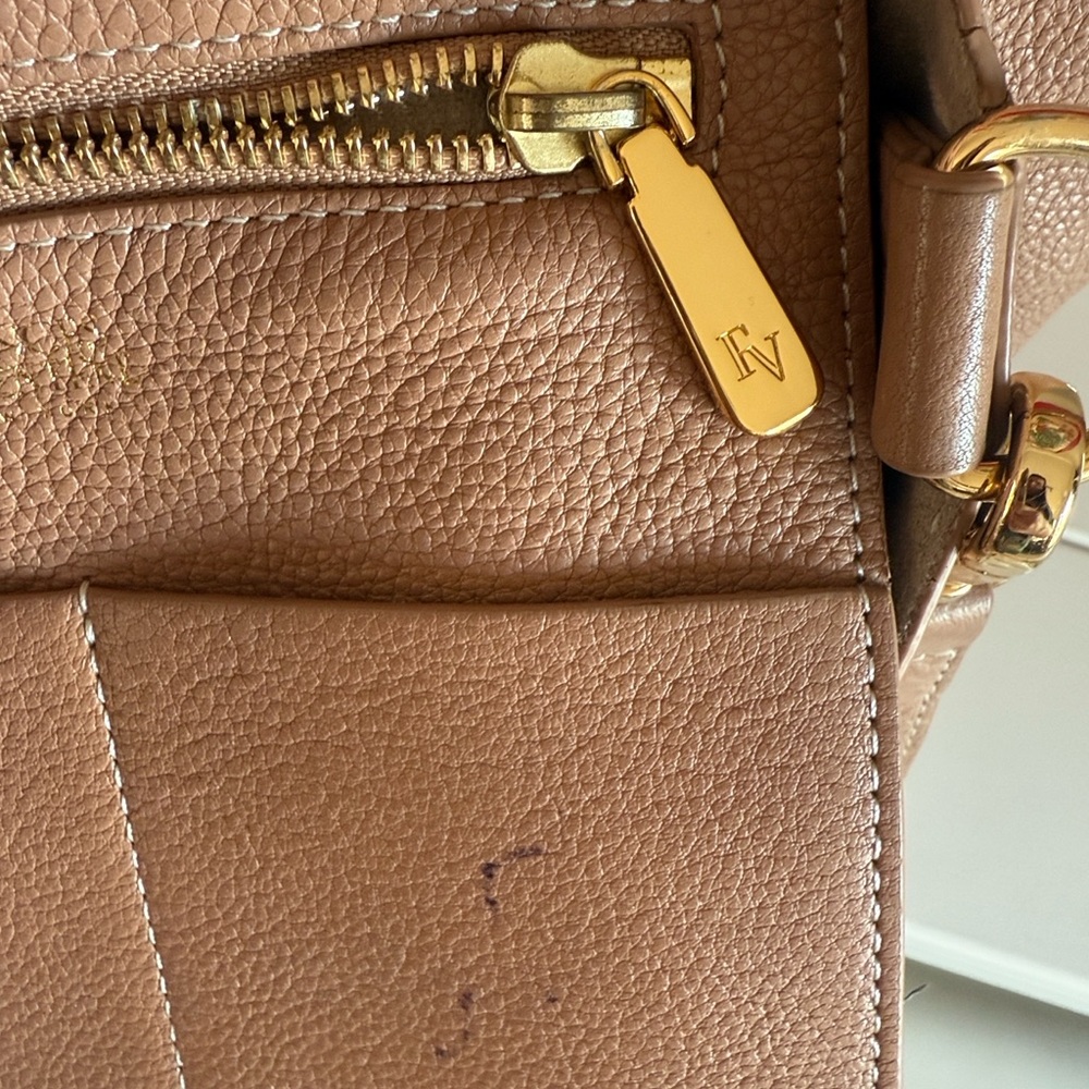 Frances Valentine “June” Tan Leather Hobo Bag - Picture 8 of 13